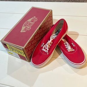 Vans Authentic, Red, W/ Box, Size 9